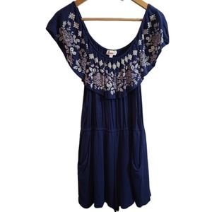 Bongo Women's  Bohemian Romper With Pockets